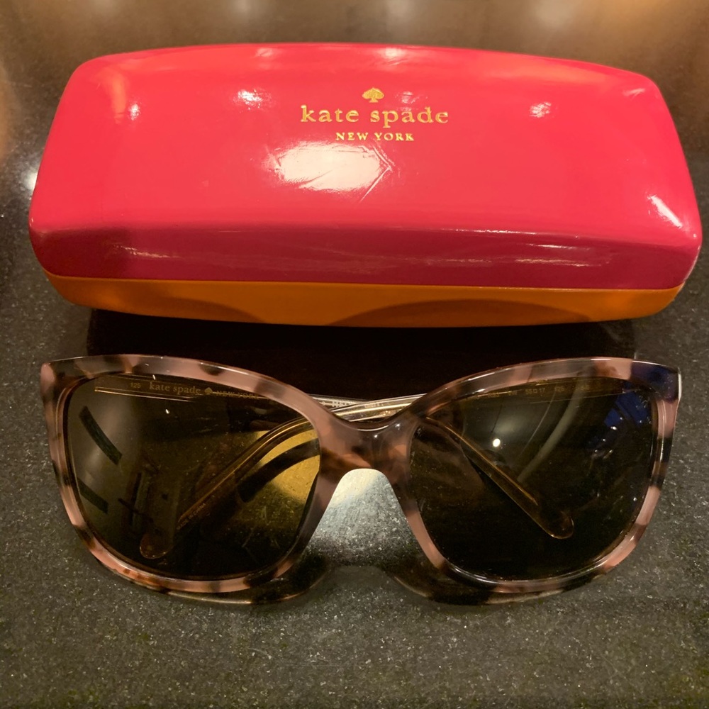 Kate Spade pink tortoise Kasie sunglasses